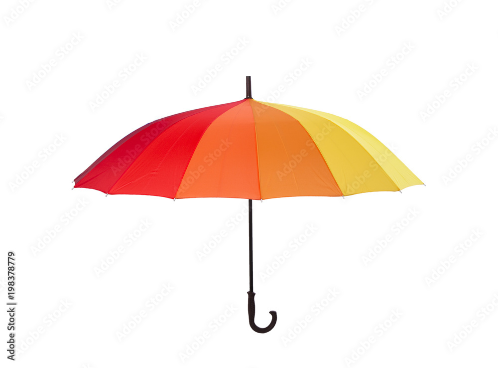 Multi colored umbrella