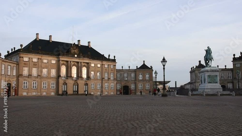 Amalienborg Royal Palace in Copenhagen, Denmark photo