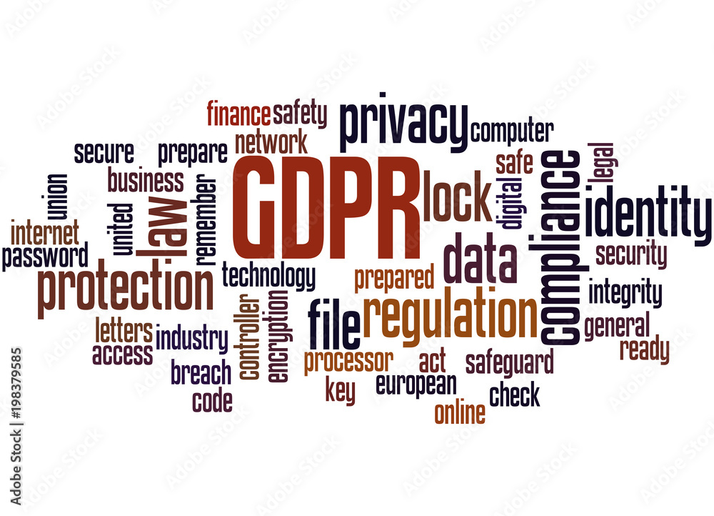 General Data Protection Regulation (GDPR) word cloud concept 4