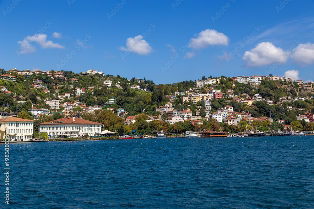 Istanbul, Turkey. A picturesque view of one of the areas on the banks of the Bosphorus