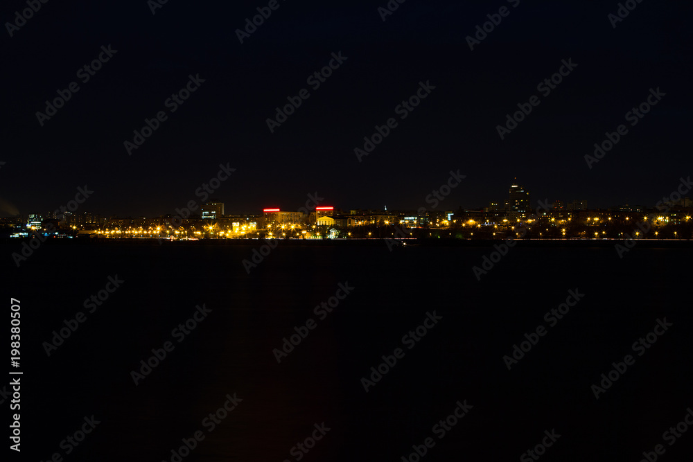 Plakat Panorama of night city