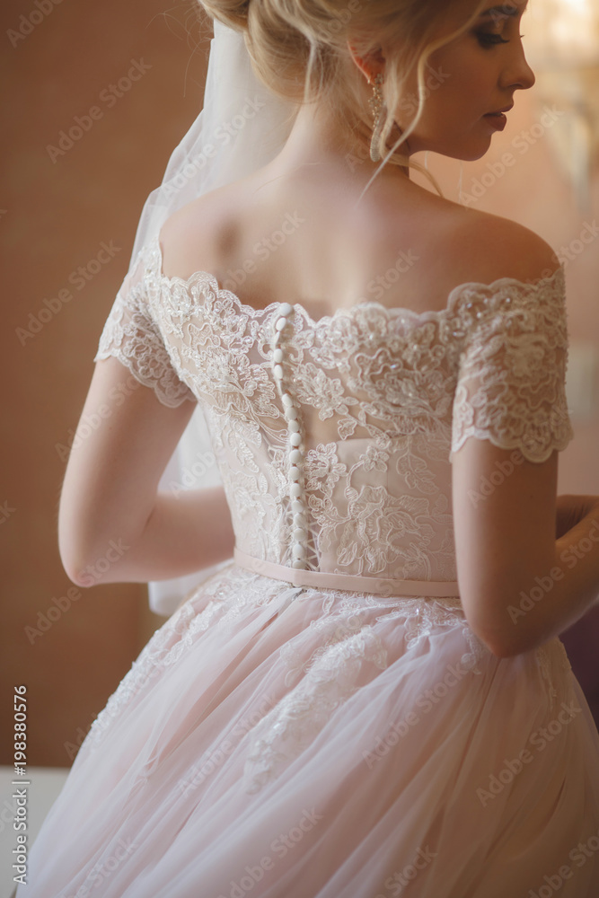 Closeup portrait of a beautiful young bride Closeup portrait of a beautiful young bride