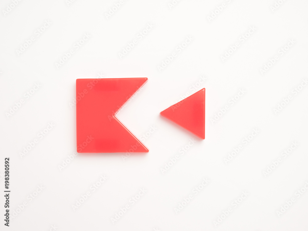 abstract geometry blocks isolated on white background abstract geometry blocks isolated on white background
