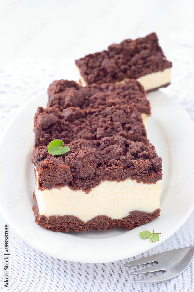 Streusel- Kakao- Käsekuchen Streusel- Kakao- Käsekuchen