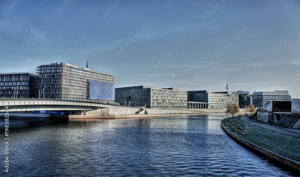 Berlin centre - office center, river