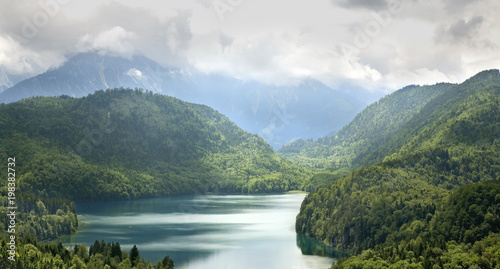 Landscape near Hohenschwangau village. Bavaria. Germany