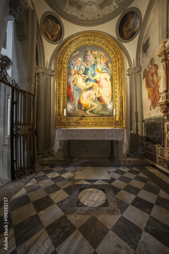 Firenze, chiesa di Santa Felicita, la deposizione del Pontormo restaurata. photo