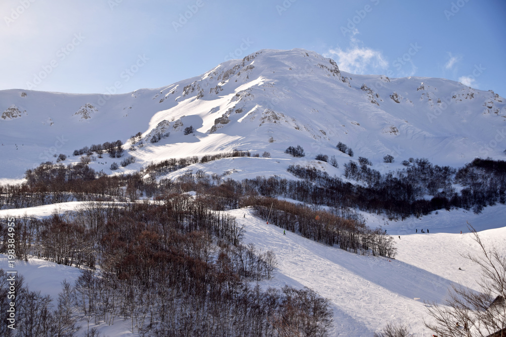The high mountains of Abruzzo filled with snow 007