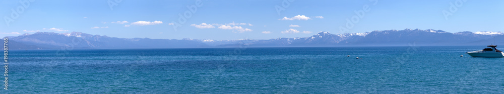 Lake Tahoe scenic beauty panorama.