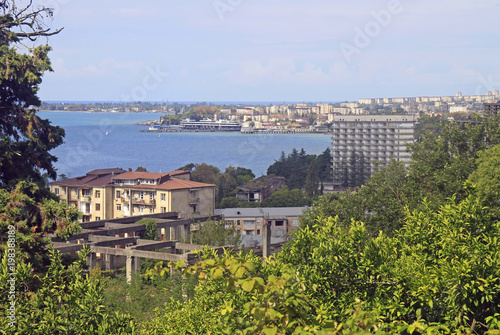 cityscape of Sukhumi - the main city of Abkhazia