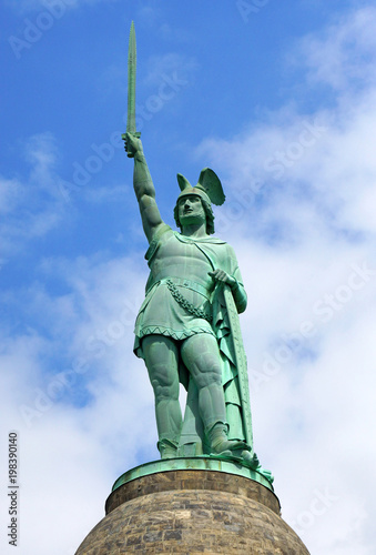 Hermannsdenkmal im Teutoburger Wald bei Detmold im Sommer, Deutschland in Europa photo