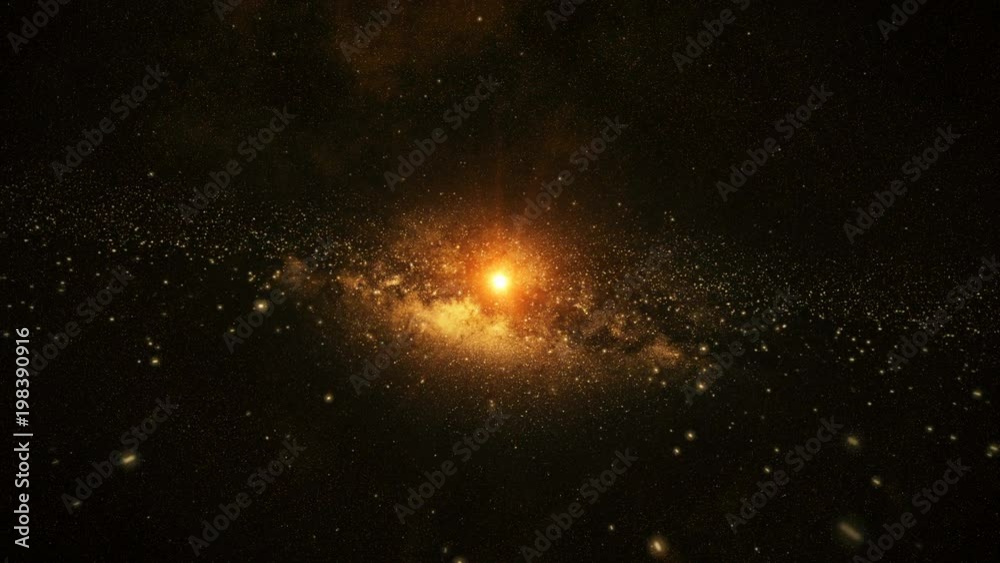 The birth of the solar system in space, a big bang