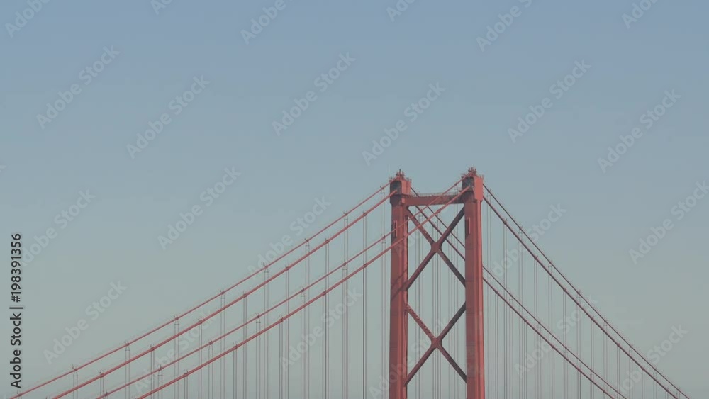 One of the 25th of April bridge's pillars One of the 25th of April bridge's pillars