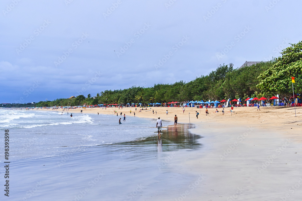 Fototapeta premium Kuta beach view, Bali island, Indonesia