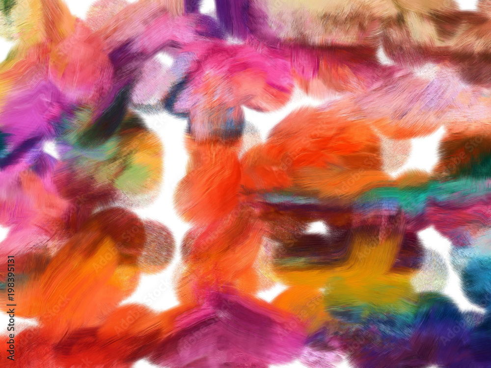 Fototapeta premium Impression abstract texture art. Design colorful bacground. Oil painting artwork. Modern style graphic wallpaper. Stock high resolution illustration.