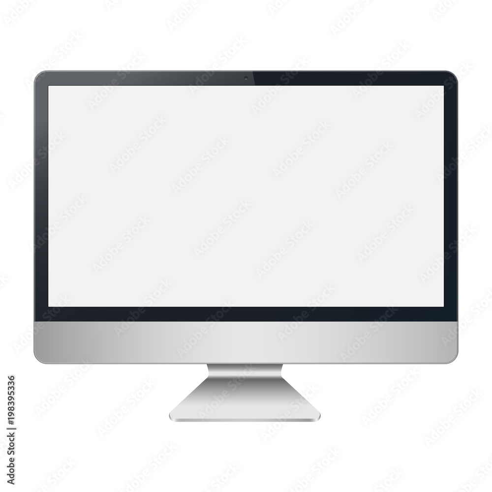 Computer display Apple iMac Pro isolated on white background. Layers are orderly and easily ediable. To present your application and web design. Computer display Apple iMac Pro isolated on white background. Layers are orderly and easily ediable. To present your application and web design.