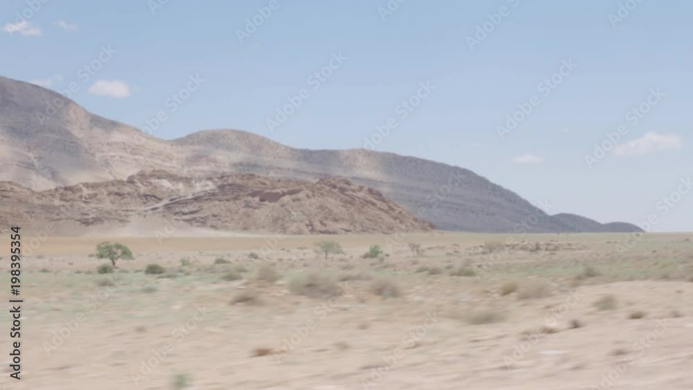 Adventure exploring jeep trip in desert of Namibia Africa