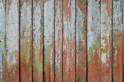 Old weathered wood texture with cracked paint