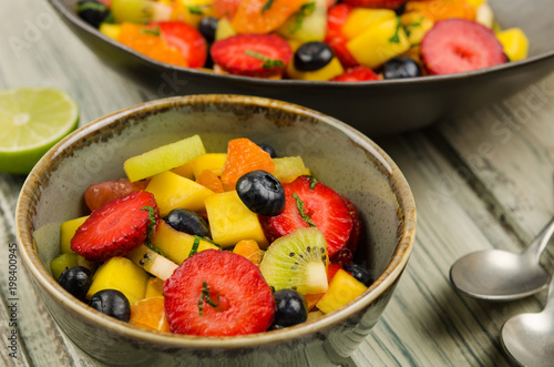 Fresh fruit salad in a bowl