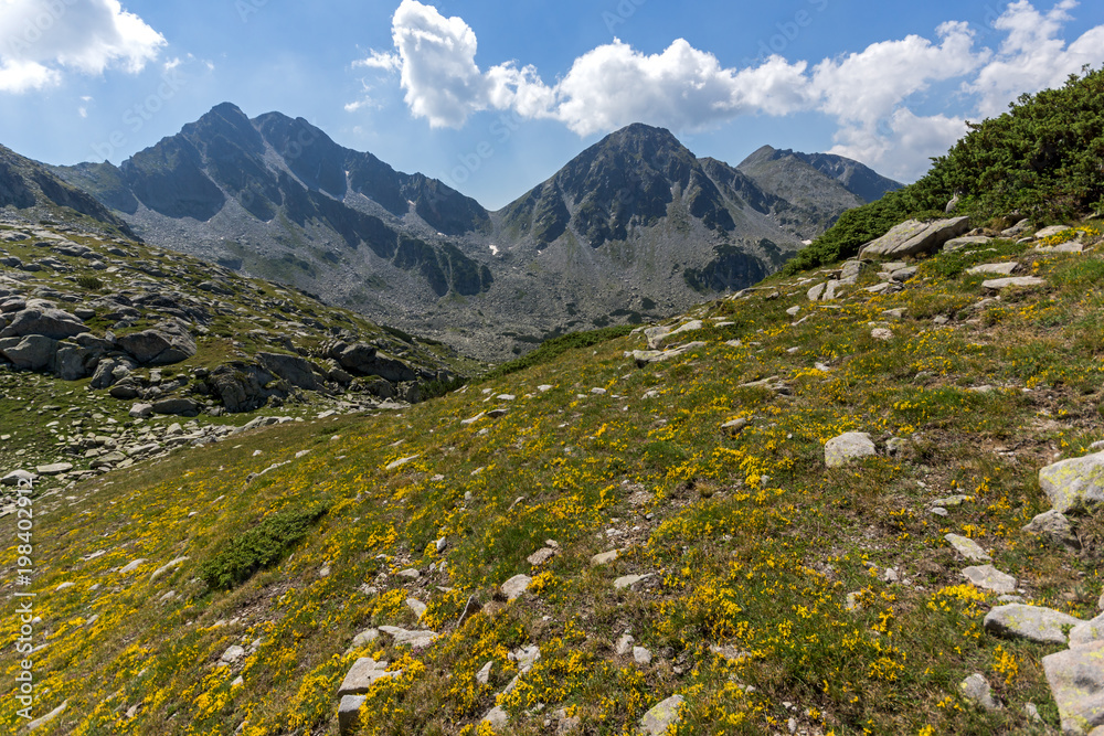 Fototapeta premium Amazing Landscape From Begovitsa (goat) pass, Pirin Mountain, Bulgaria