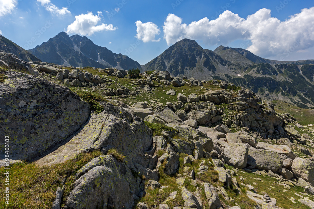 Fototapeta premium Amazing Landscape From Begovitsa (goat) pass, Pirin Mountain, Bulgaria