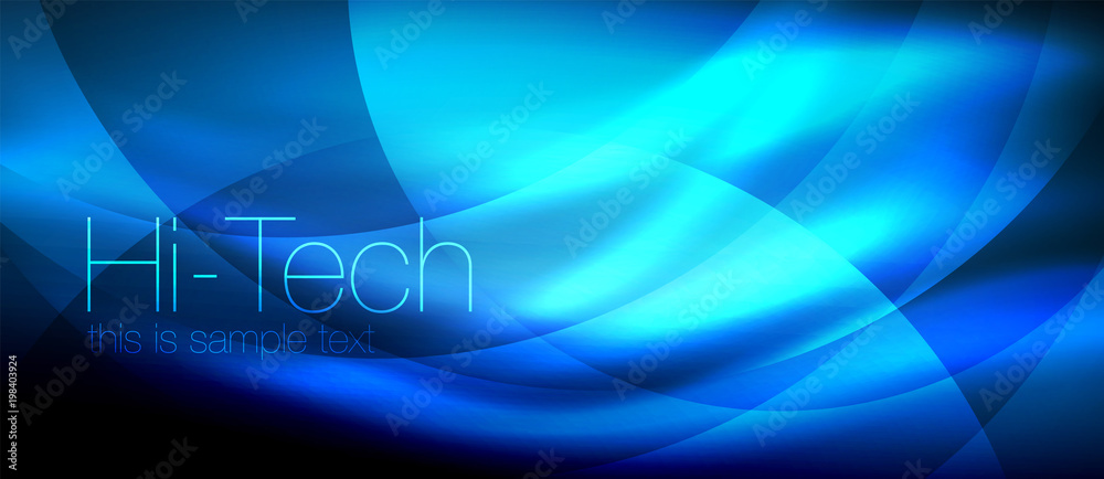 Glossy light effect neon glowing waves, shiny lights Glossy light effect neon glowing waves, shiny lights