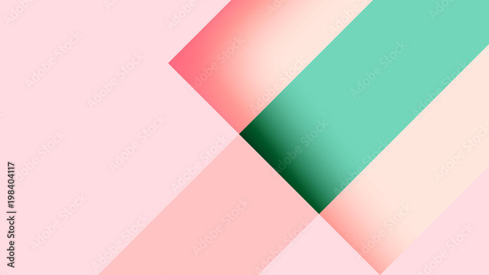 Abstract minimal geometric shape paper cut banner background template.Vector illustration.