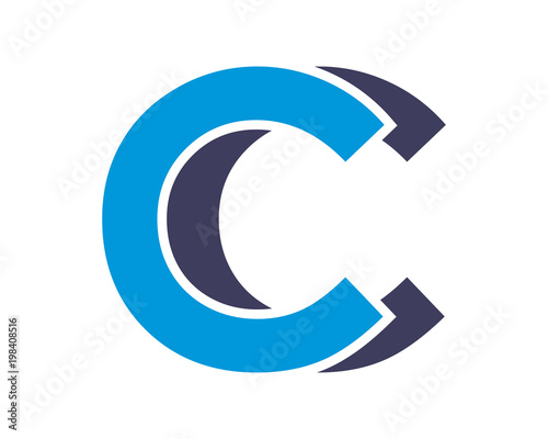 CC initial letter typography typeface typeset logotype alphabet image vector icon
