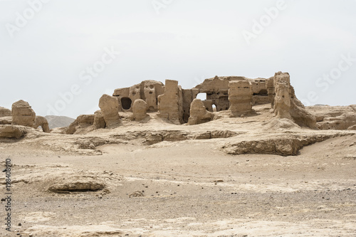 Jiaohe ruin,located in Turpan City, Xinjiang of China, 2300 years of vicissitudes of life.The ruin is the world's oldest, largest and best to protect the earth building city.