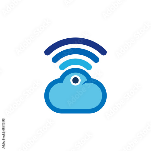 Wifi Cloud Logo Icon Design