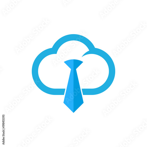 Job Cloud Logo Icon Design