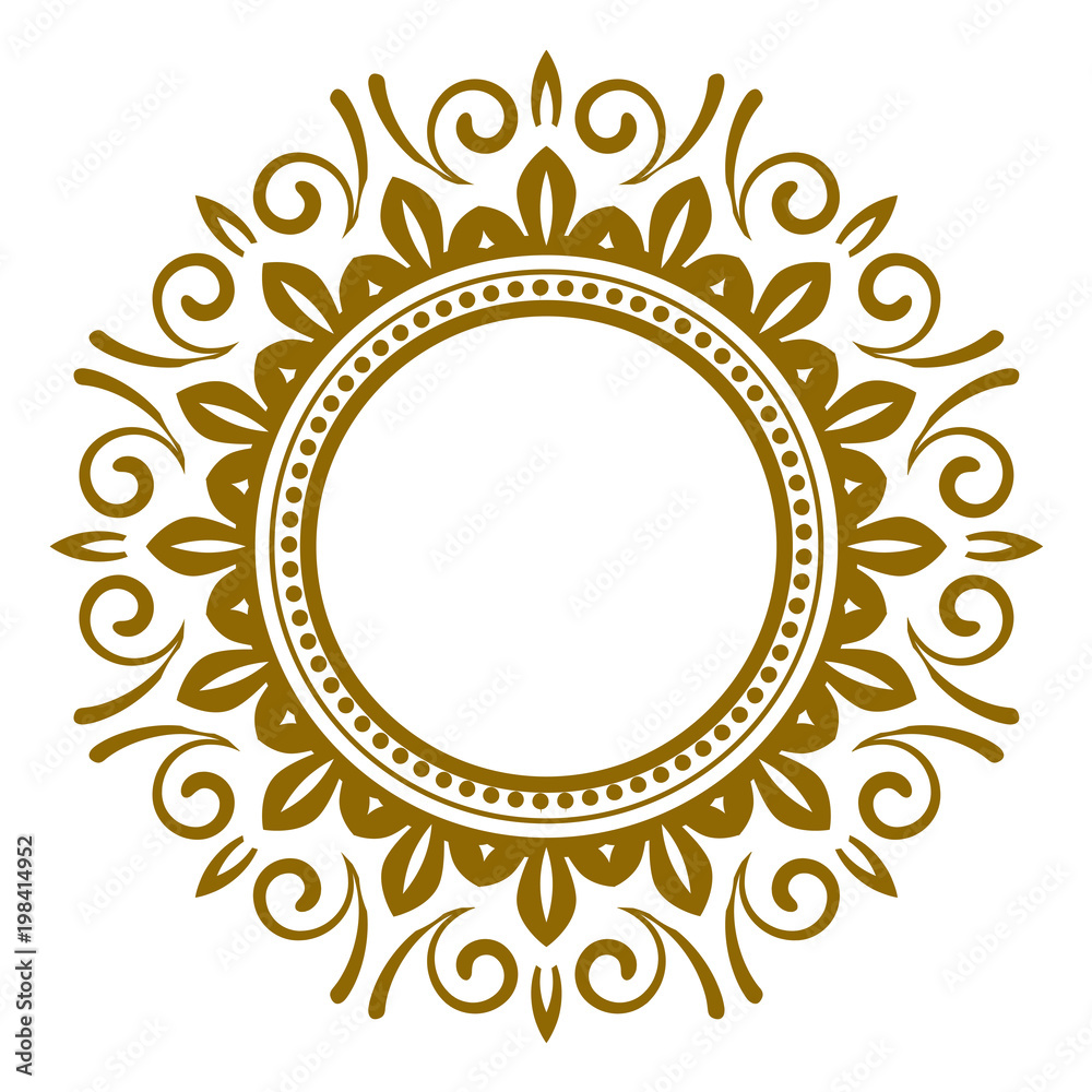 decorative art frame vector