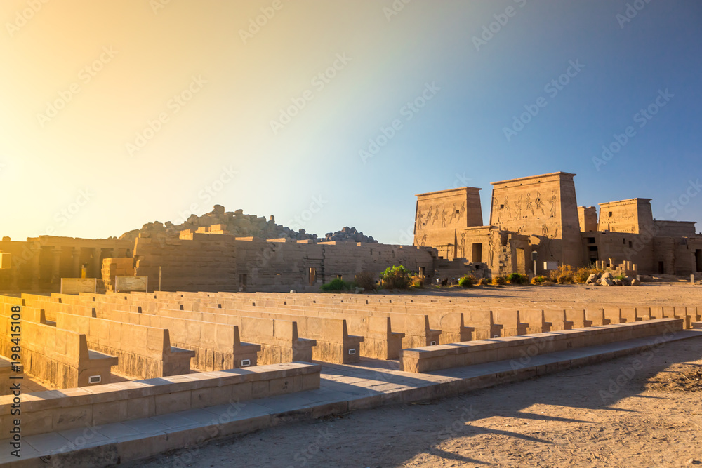 Fototapeta premium Philae temple in aswan on the Nile in Egypt