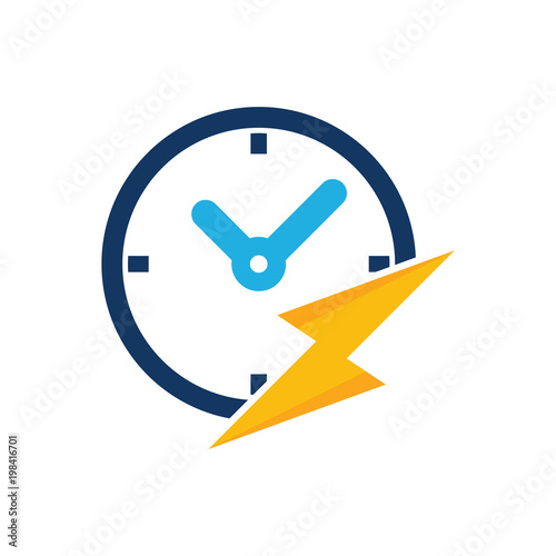 Time Energy Logo Icon Design