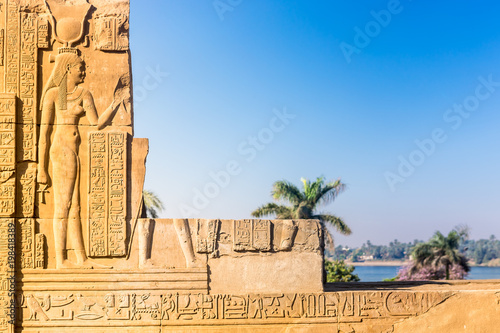 Temple of kom Ombo, located in Aswan, Egypt. photo