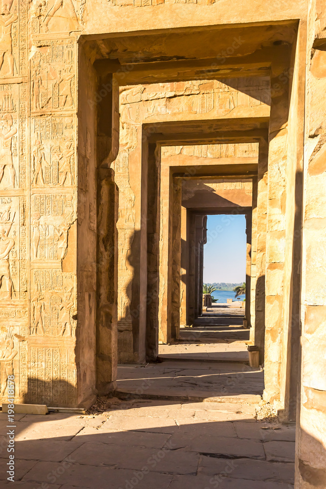Temple of kom Ombo, located in Aswan, Egypt. Temple of kom Ombo, located in Aswan, Egypt.
