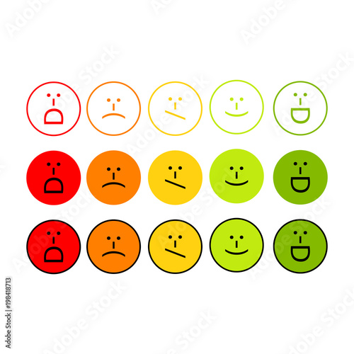 Set of emoticons, emoji of punctuation. Characters isolated. Vector