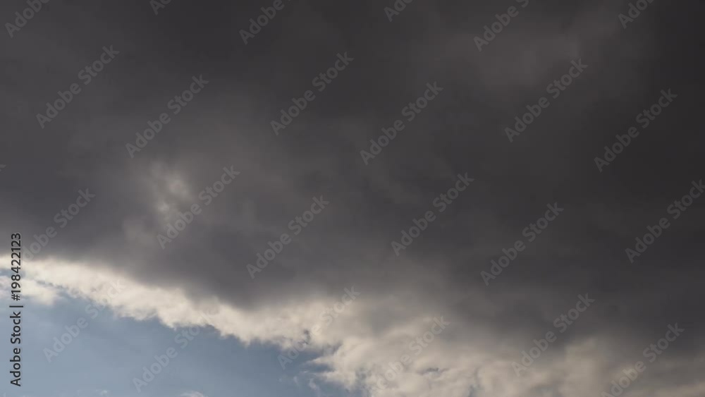4k Time-Lapse. Formación de nubes tormentosas.