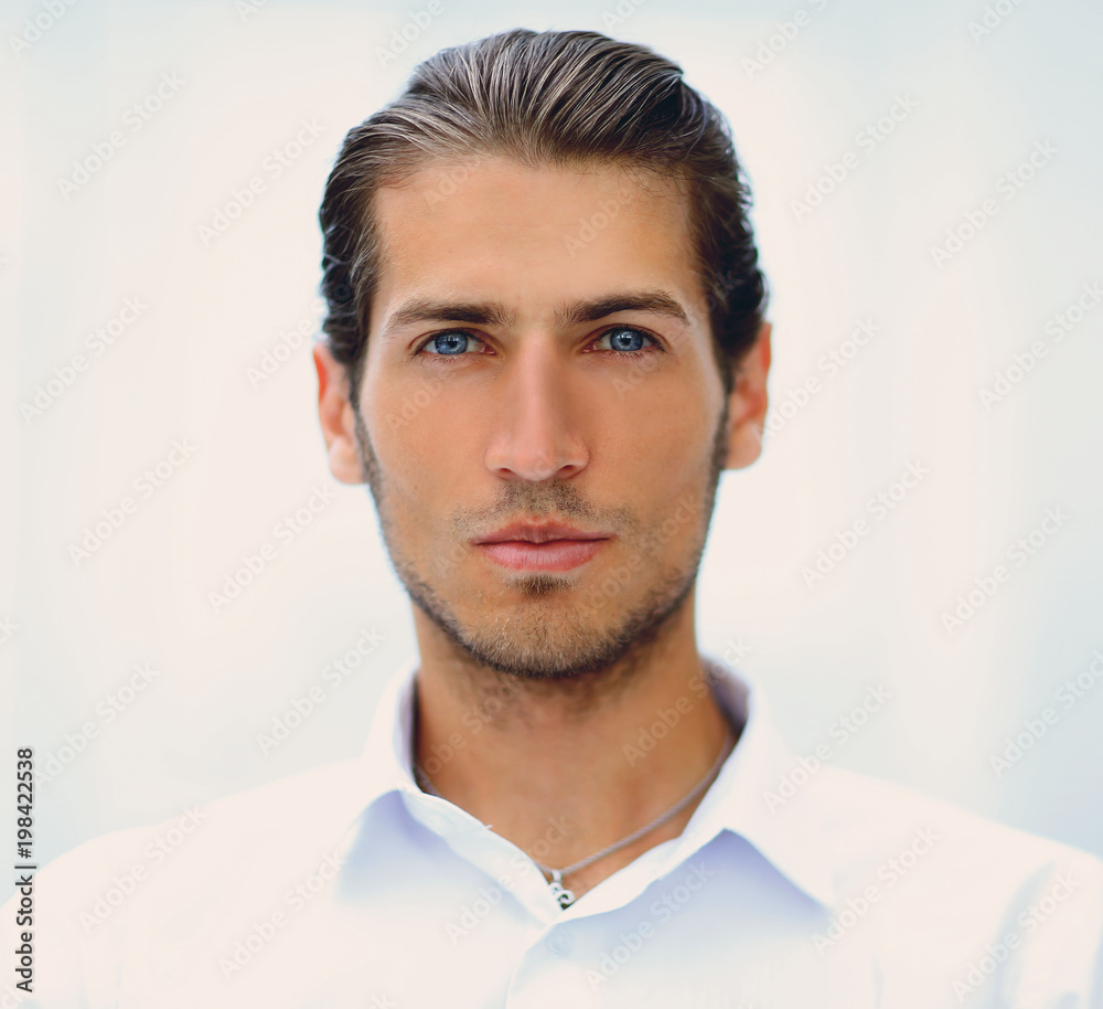 Fototapeta premium closeup.face of beautiful business person.