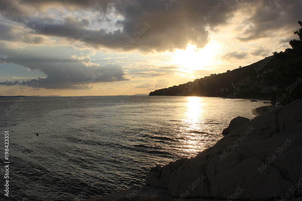 Croatia Coastline Sunset Ocean Highway Dubrovnik