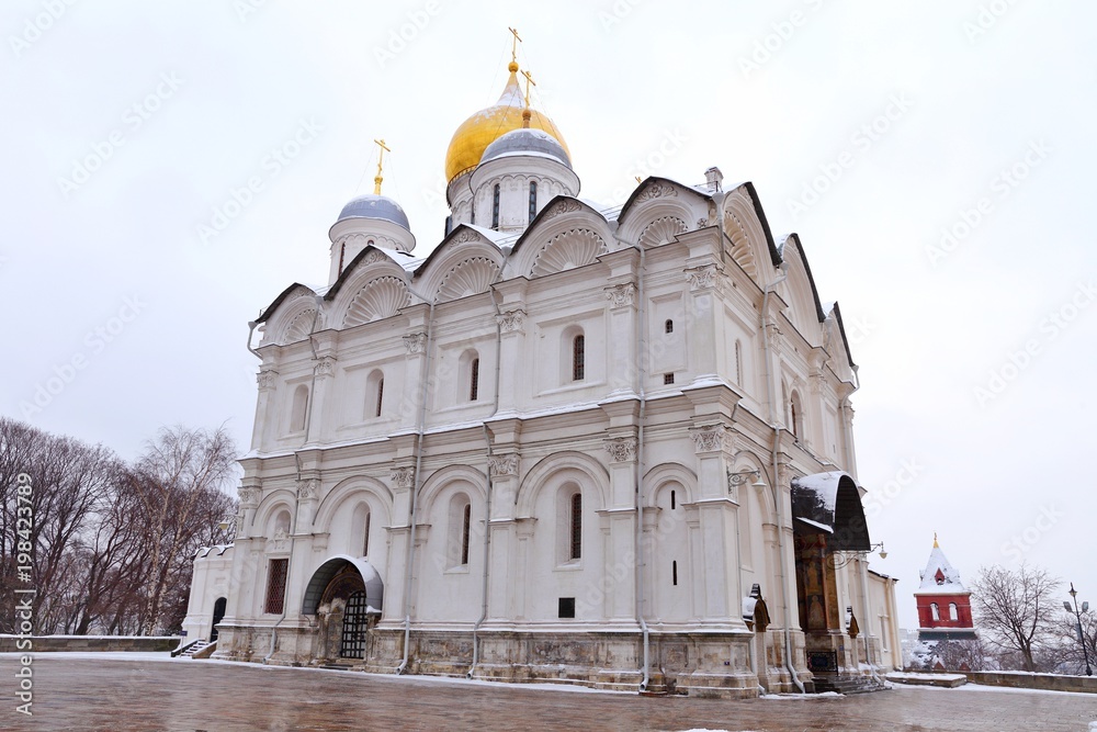 the Archangel Cathedral in the Moscow Kremlin, Russia
