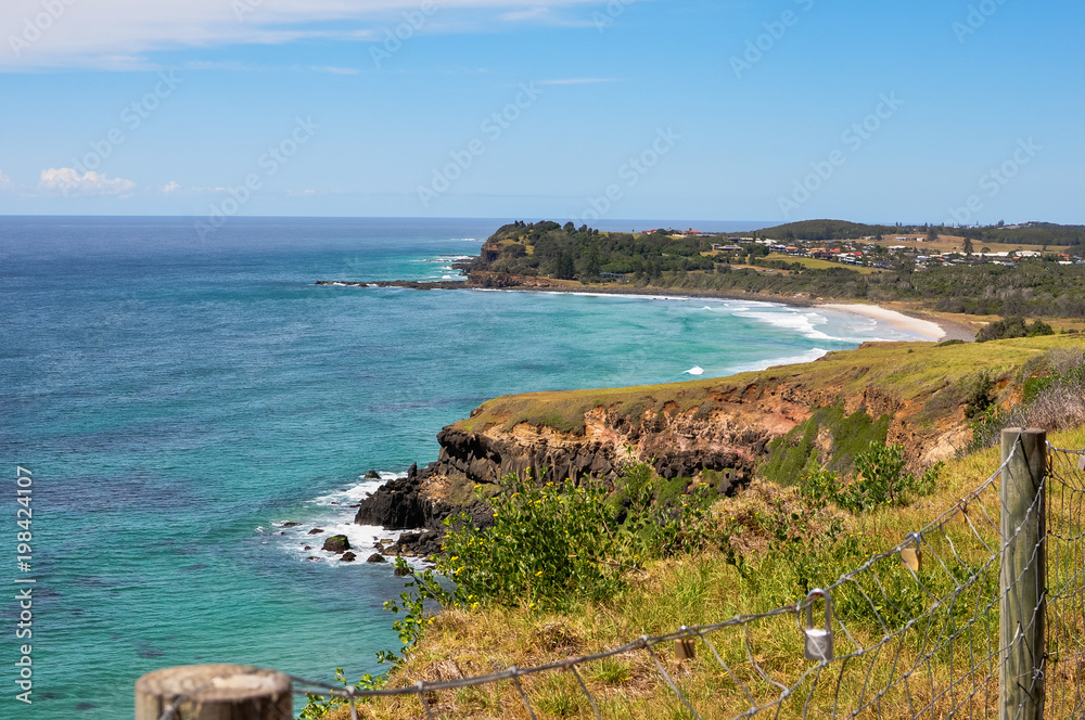 Cliffs and beach Cliffs and beach