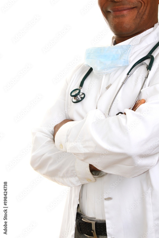 doctor with stethoscope at work doctor with stethoscope at work