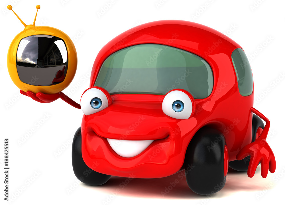 Fun car - 3D Illustration Fun car - 3D Illustration