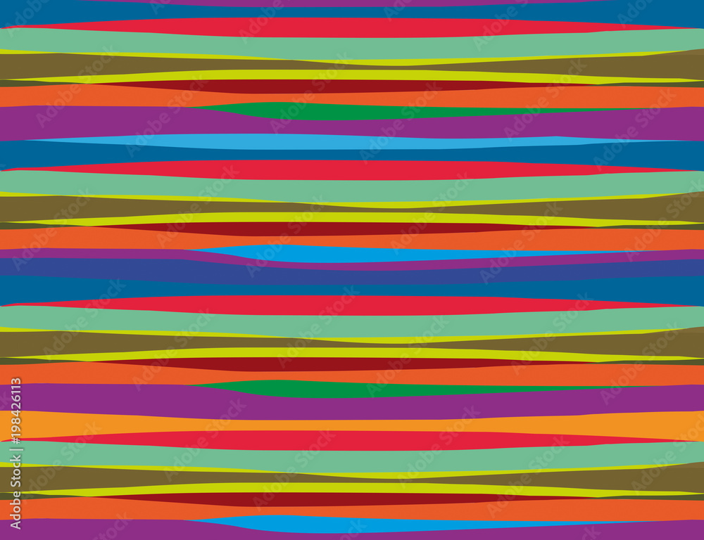 Abstract colorful quiet waves made on the computer