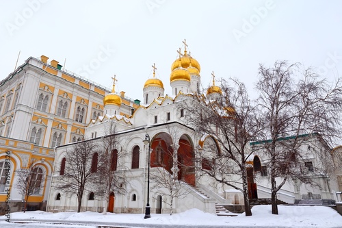 the Annunciation Cathedral in the Moscow Kremlin, Russia