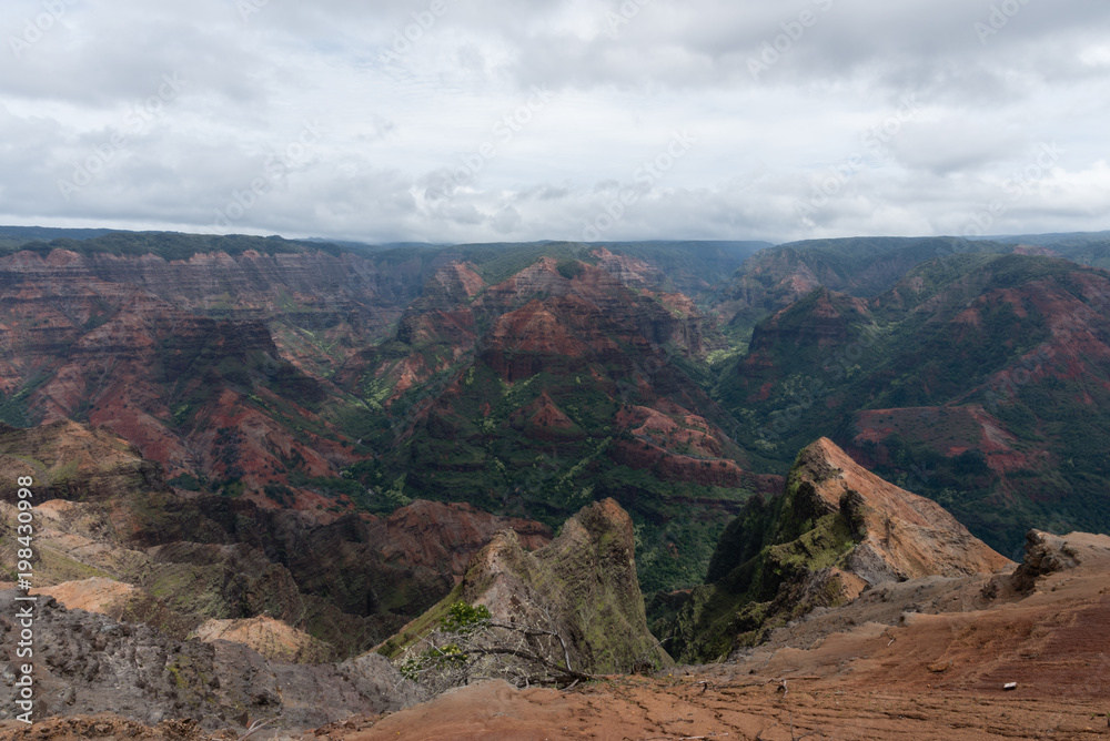 Waimea Canyon on Kauai, Hawaii, in winter