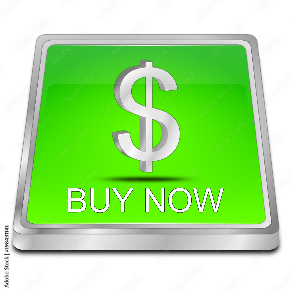 Buy now Button - 3D illustration Buy now Button - 3D illustration