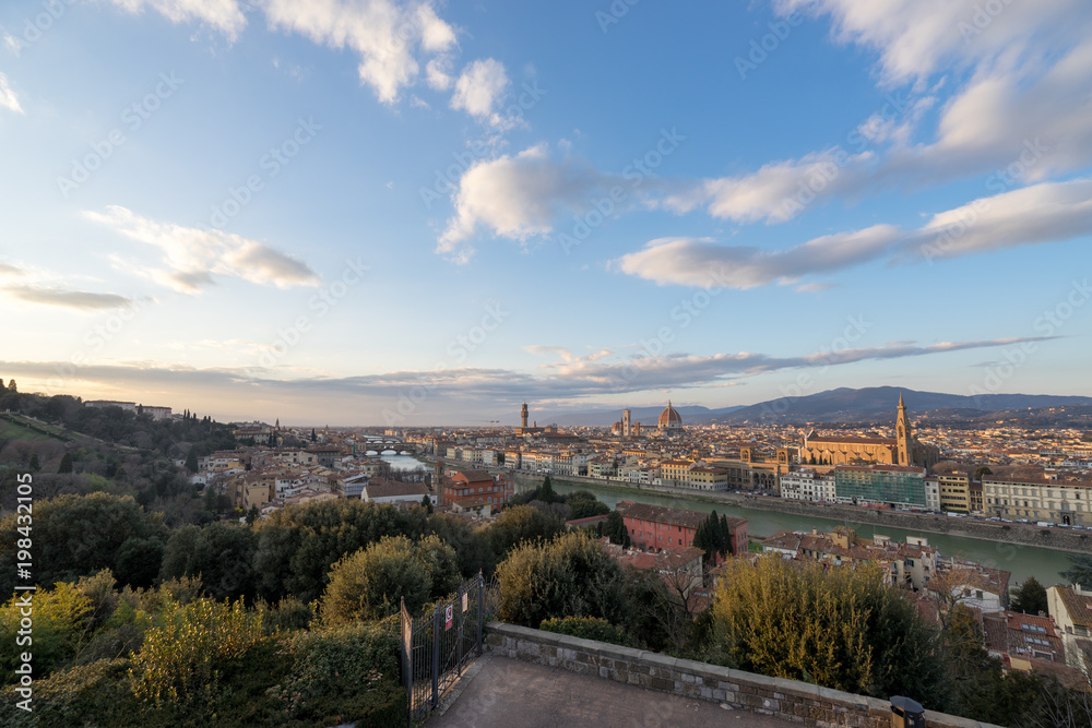 ミケランジェロ広場から見るフィレンツェの風景