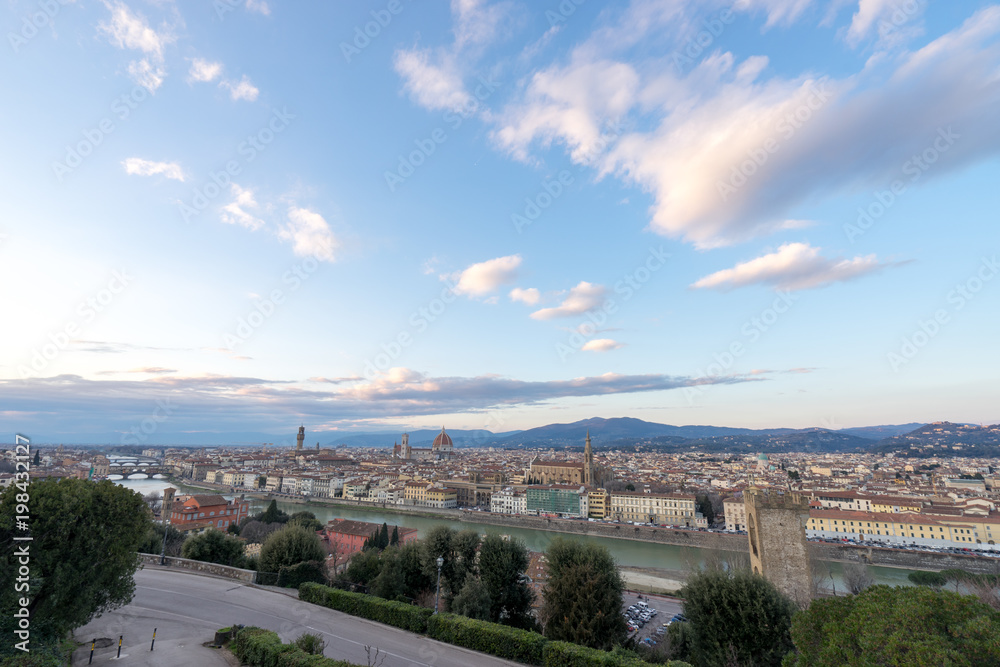 ミケランジェロ広場から見るフィレンツェの風景